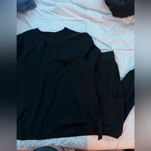 Black Mandala Scrubs Set